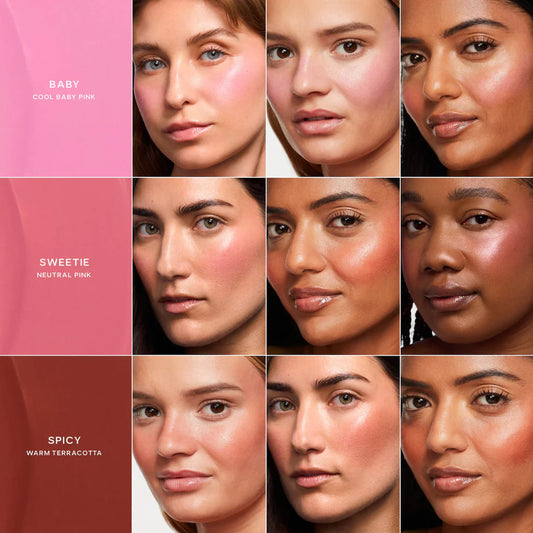 Saie mini dew blush trio gift set