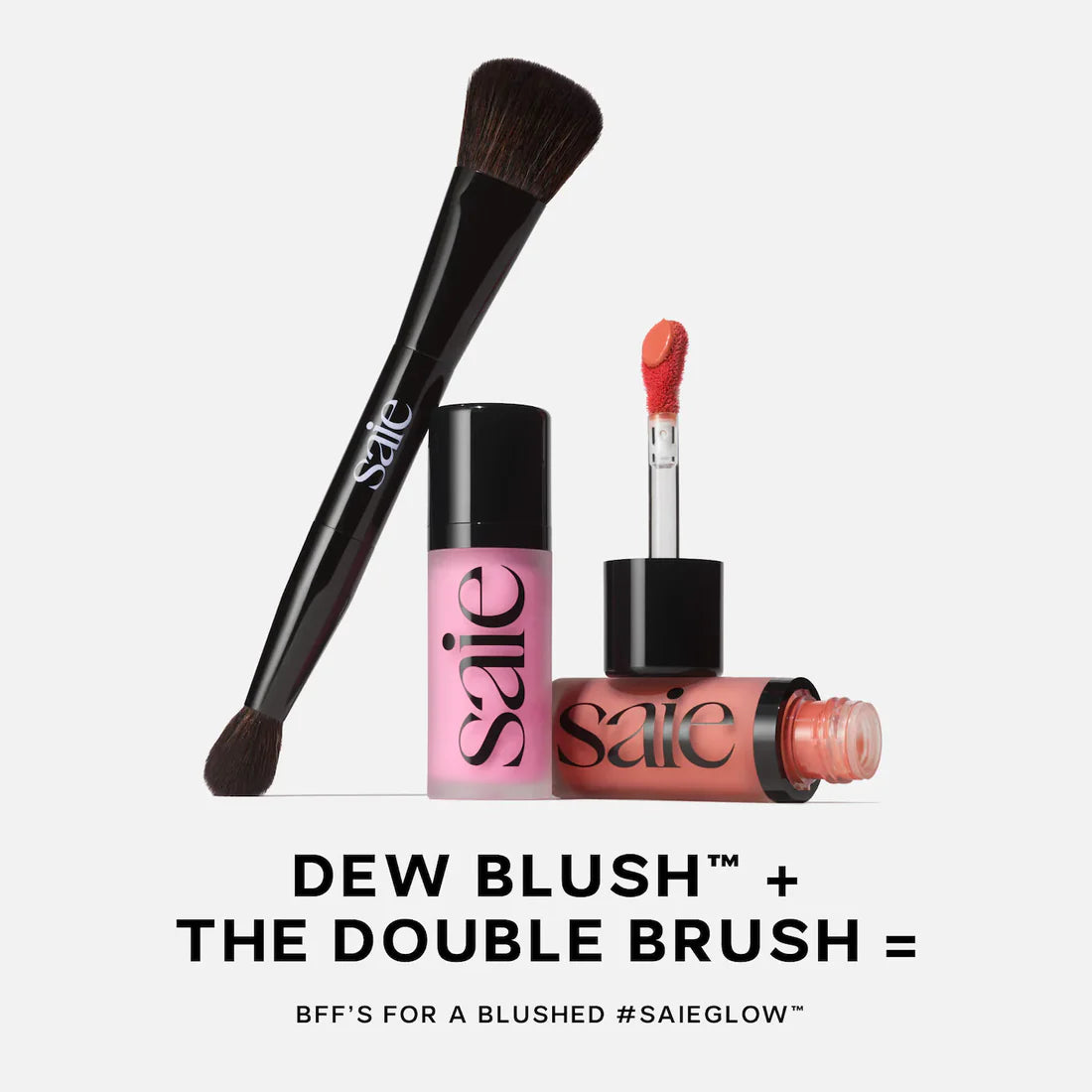 Saie mini dew blush trio gift set