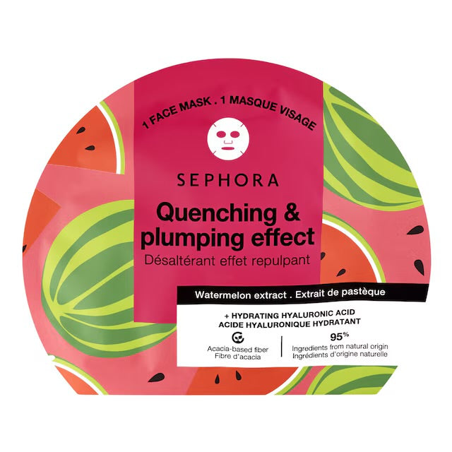 Sephora Collection Quenching & Plumping Effect Face Mask With Watermelon (1 Mask)