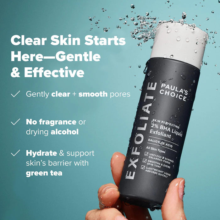 Paula’s choice Skin Perfecting 2% BHA Exfoliating Toner for Clear Skin