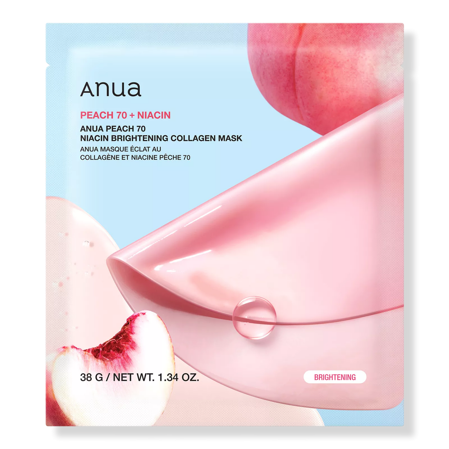 ANUA Peach 70 Niacin Brightening Collagen Mask (1 mask)