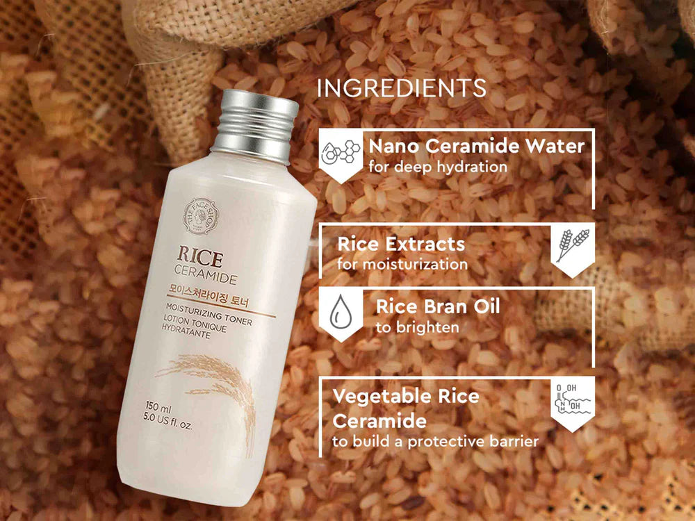 The Face Shop RICE & CERAMIDE Moisturizing Toner 150ml