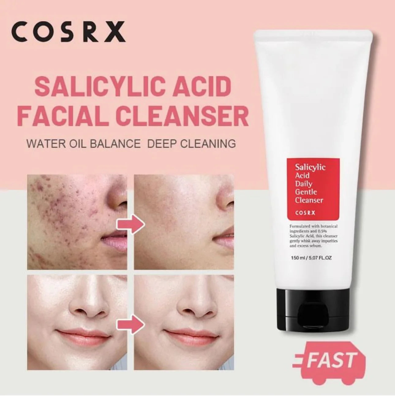 Cosrx Salicylic Acid Daily Gentle Cleanser