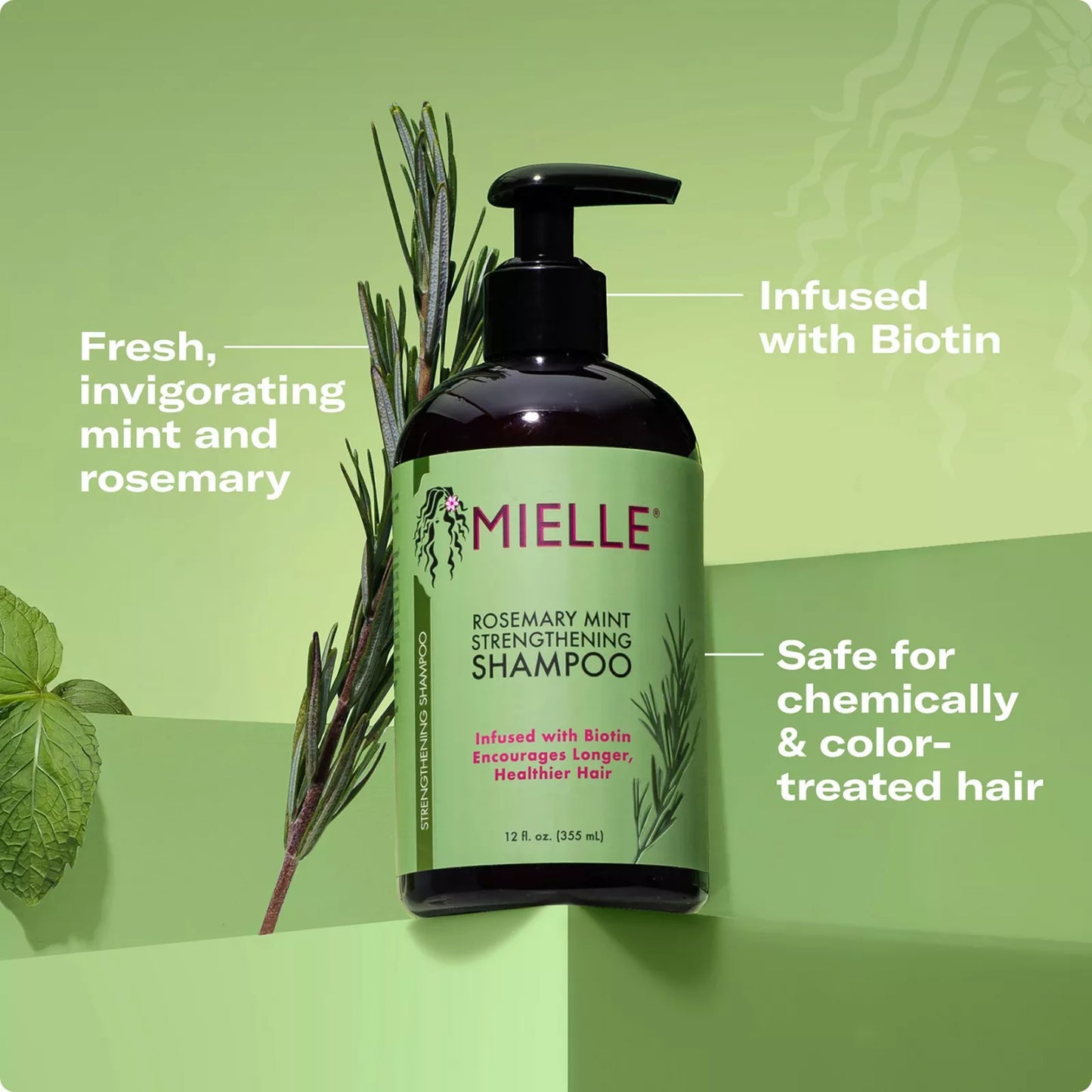 Mielle Rosemary Mint Strengthening Shampoo 355ml