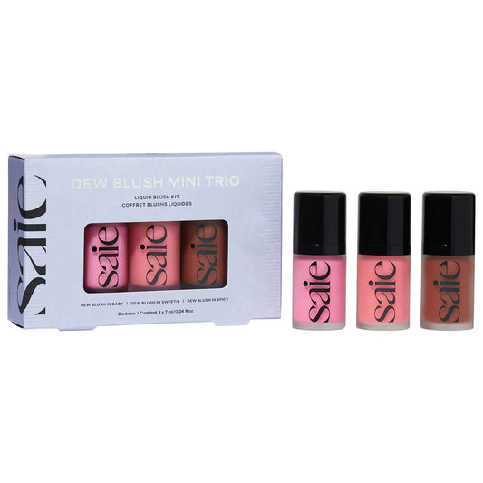 Saie mini dew blush trio gift set